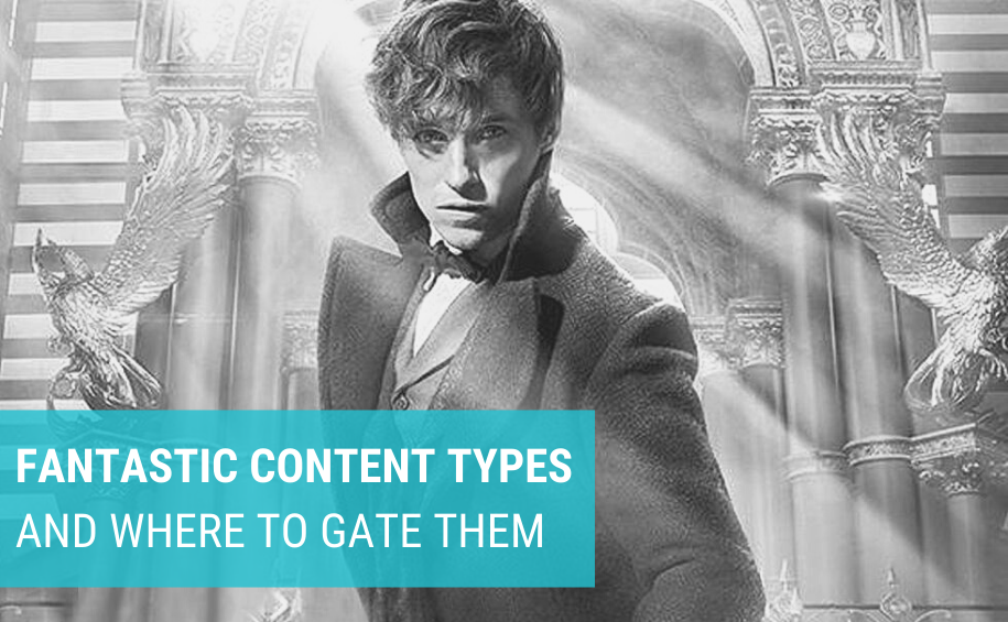 Content types and where to gate them